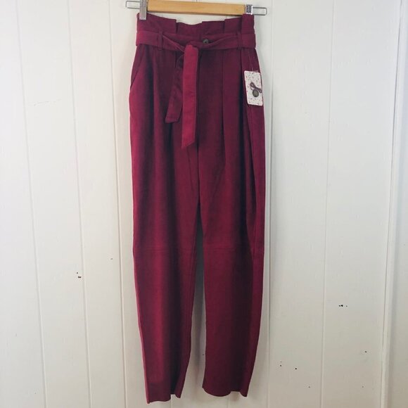 Free People Womens Nightfall Vegan Suede Pants Size 2 - Picture 5 of 14